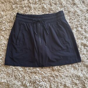 Athleta Charcoal Skirt with Elastic Waist